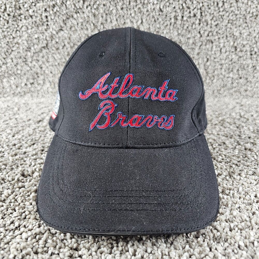 Atlanta Braves Hat Cap Strapback Black Script MLB Insiders Club